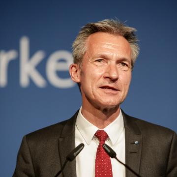 Frank Baranowski, Vorsitzender der Bundes-SGK, Vorsitzender der NRW-SGK und Oberbürgermeister der Stadt Gelsenkirchen